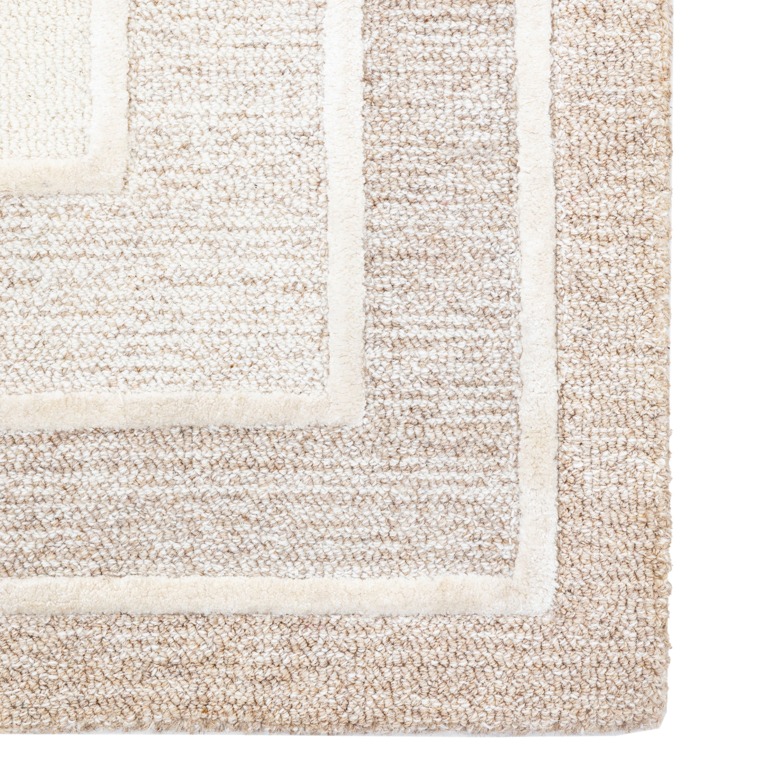 Colonna Cream Tonal Border Rug 120x180